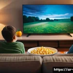 동영상 플레이어 소프트웨어 추천 - **Prompt 1: A Cozy Family Movie Night** "A warm and inviting living room scene, with a diverse f...